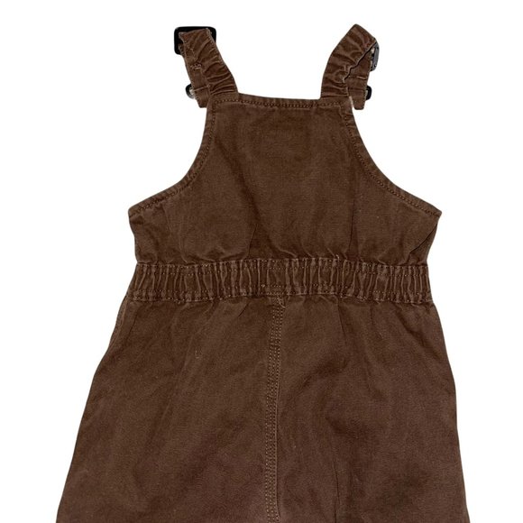 C.E. Schmidt Workwear for Kids Brown Denim Faux Sherpa Lined Overalls 12 Mo - Picture 5 of 8
